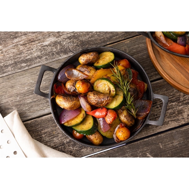 Olympia Cast Iron Round Eared Dish 200mm