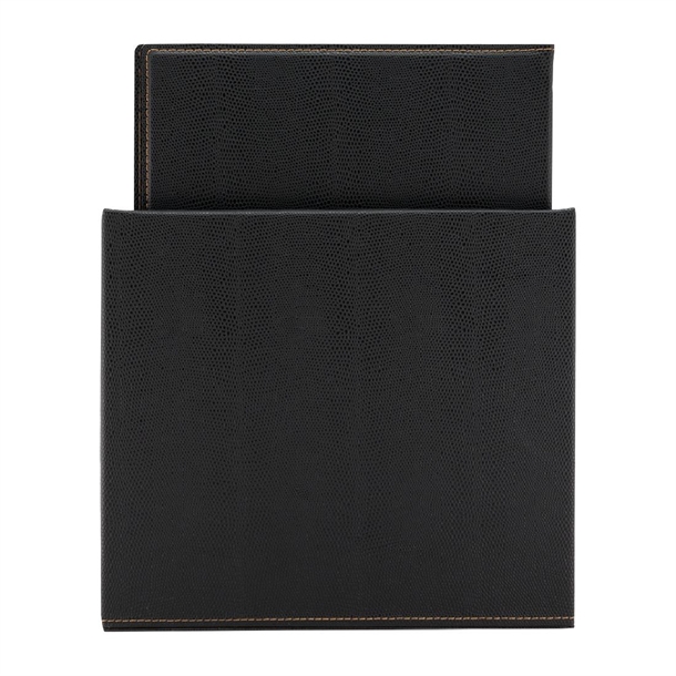 Securit Contemporary Menu Covers and Storage Box A4 Black (20 Pack)