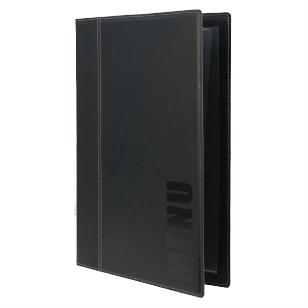 Securit Contemporary Menu Holder A4 Black