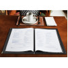 Olympia Leatherette Style Menu Cover A4 2 Card