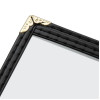 Olympia American Style Menu Cover Four Card Black A4