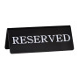 Chef Inox "Reserve" Double-Side Black Sign - 120x100mm