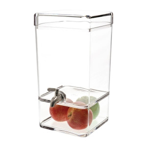 Chef Inox Juice Dispenser Polycarbonate Square 7.5Ltr 247x200x348mm