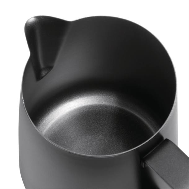 Olympia Black Non-Stick Milk Frothing Jug 340ml