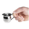 Olympia Hammered Stainless Steel Mini Milk Jug 78ml (6 Pack)
