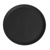 Cambro Camtread Non-Slip Round Tray - Black - 355mm
