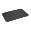 Olympia Kristallon Anti-Slip Fibreglass Rectangular Tray Black - 455x655mm