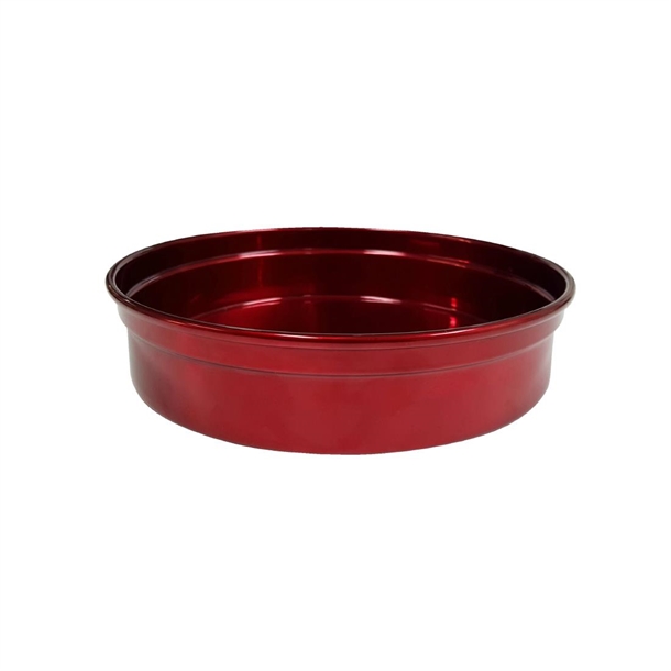 Tomkin Chef Inox Round Aluminium Bar Tray Red 330x50mm