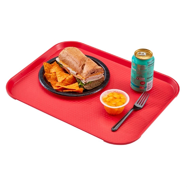 Cambro Fast Food Tray Rectangular - Red - 300x410mm