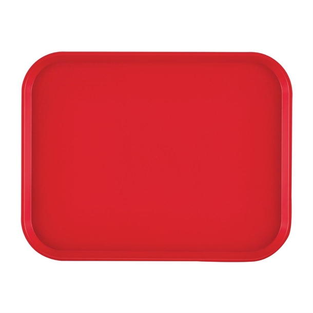 Cambro Fast Food Tray Rectangular - Red - 300x410mm