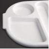 Olympia Kristallon Polycarbonate Compartment Food Trays White 375mm (10 Pack)