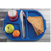 Olympia Kristallon Polycarbonate Compartment Food Trays Blue 322mm (10 Pack)