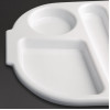 Olympia Kristallon Polycarbonate Compartment Food Trays White 322mm (10 Pack)
