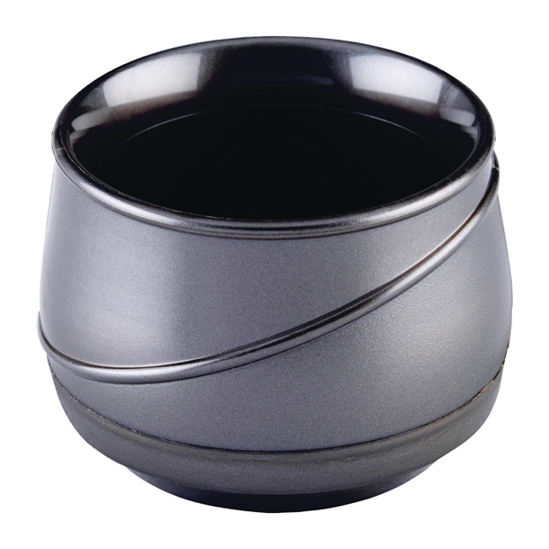 Aladdin Temp-Rite Allure Round Insulated Bowls Tungsten 150ml (48 Pack)