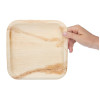 Fiesta Compostable Palm Leaf Plates Square 200mm (100 Pack)
