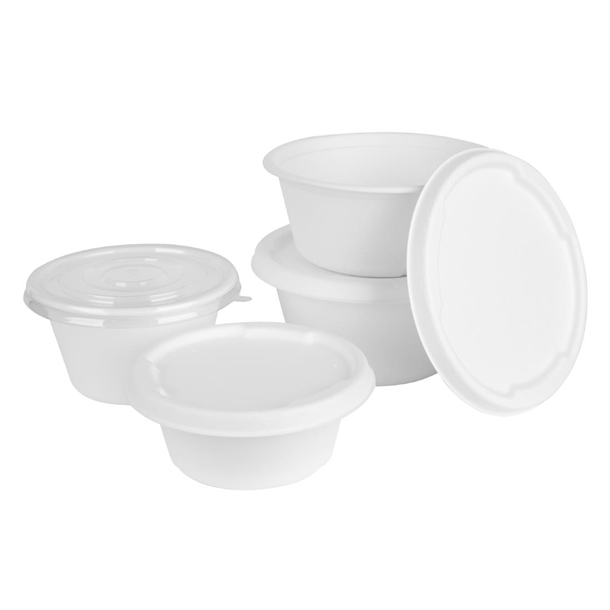 Fiesta Compostable Bagasse Bowl Base 750ml (50 Pack)
