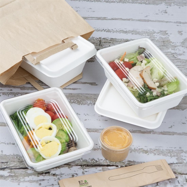 Fiesta Compostable Bagasse Food Container Bases 650ml (100 Pack)