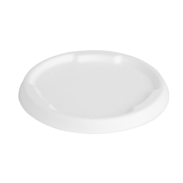 Fiesta Compostable Bagasse Lids for 400/500ml Bowl Bases (50 Pack)