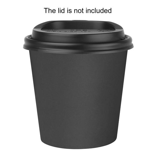 Fiesta Compostable Hot Cups Single Wall Black 177ml (1000 Pack)