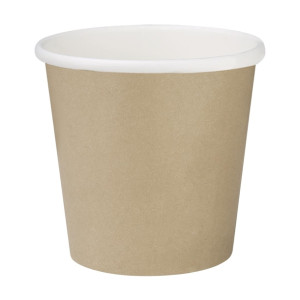 Fiesta Recyclable Hot Cups Single Wall Kraft 177ml (1000 Pack)
