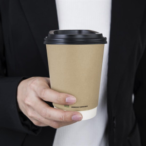 Fiesta Compostable Coffee Cups Double Wall 340ml (500 Pack)