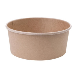 Fiesta Compostable Round Kraft Salad Bowl 750ml (300 Pack)