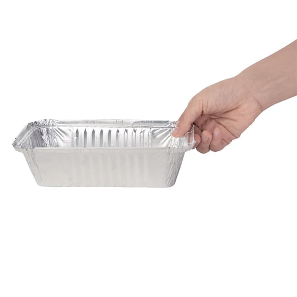 Nisbets Essentials Foil Containers and Lids 660ml (50 Pack)