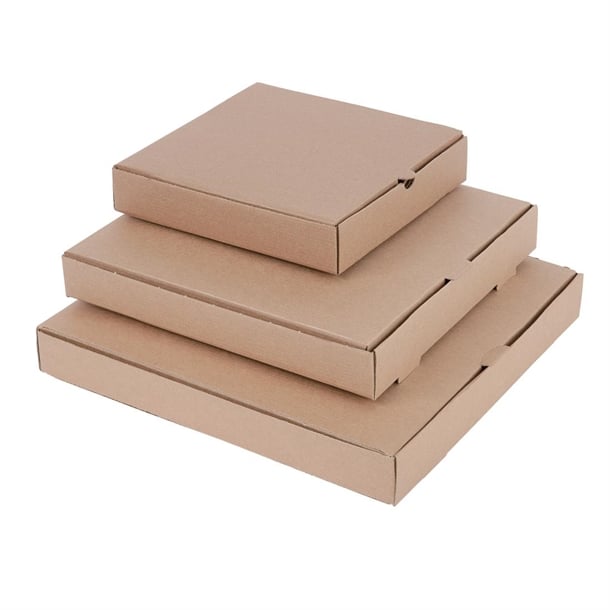Fiesta Compostable Plain Pizza Boxes Medium (100 Pack)
