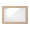 BioPak BioBoard PLA Window Lid for Catering Tray Bases Medium (100 Pack)