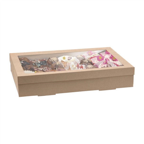 BioPak BioBoard Catering Tray Bases Extra Large (50 Pack)