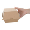 Fiesta Compostable Kraft Burger Boxes Large 112mm (150 Pack)