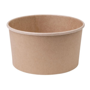 Fiesta Compostable Round Kraft Salad Bowl 1000ml (300 Pack)