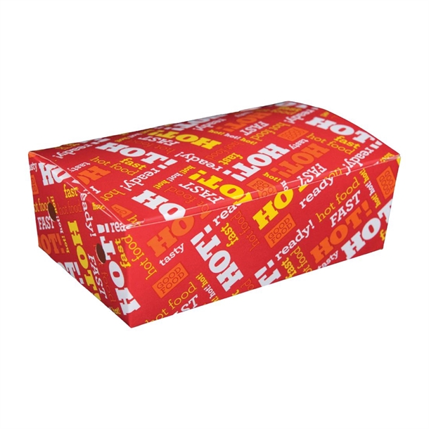 Detpak Hot Fast Food Small Snack Box (Pack 50)