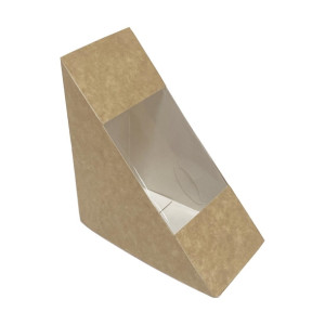 Fiesta Recyclable Standard Sandwich Wedge with PET window 65mm (500 Pack)