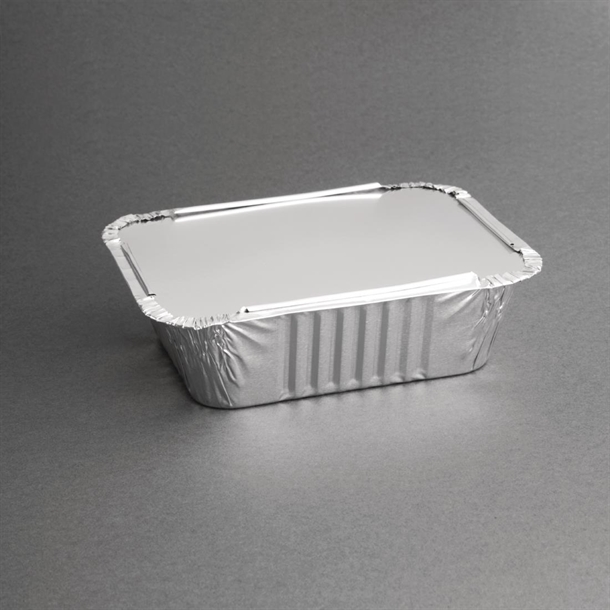 Waxed Lids for Fiesta Recyclable Medium Foil Containers (500 Pack)