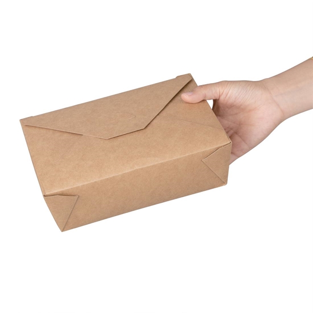 Fiesta Compostable Paperboard Food Cartons 1800ml / 63oz (200 Pack)