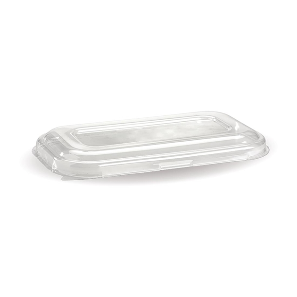 BioPak PLA Lids for BioCane 750 & 1000ml Takeaway Base Natural (500 Pack)