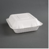 Fiesta Compostable Bagasse Food 3 Compartment Container 223mm  (200 Pack)