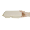 Fiesta Compostable Bagasse Food 2 Compartment Container Natural 253mm (200 Pack)