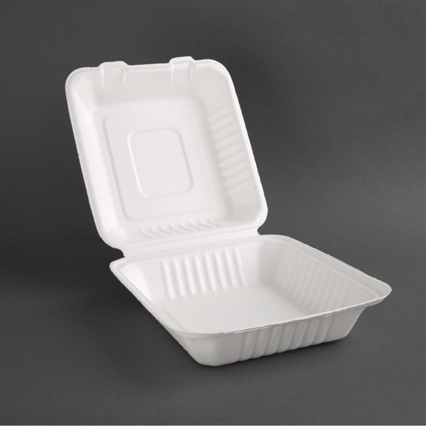 Fiesta Compostable Bagasse Food Container 223mm (200 Pack)