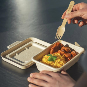 BioPak BioCane Takeaway Bases Natural 600ml (Pack 500)