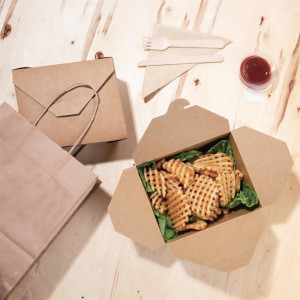 Fiesta Compostable Paperboard Food Cartons 1200ml / 42oz (200 Pack)
