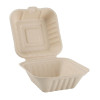 Fiesta Compostable Bagasse Burger Box Natural 152mm (500 Pack)