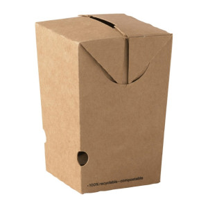 Detpak Go Small Brown Chip Carton (Pack 50)
