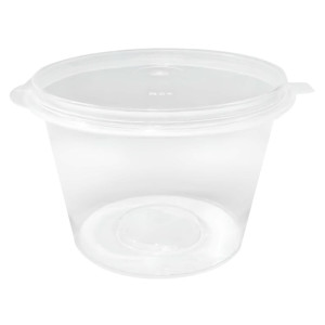 Fiesta Recyclable Portion Pots with Lids 100ml (50 Pack)