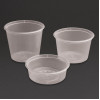 Fiesta Recyclable Plastic Microwavable Deli Pot 100ml / 3.5oz (100 Pack)