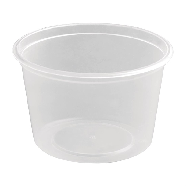 Fiesta Recyclable Plastic Microwavable Deli Pot 100ml / 3.5oz (100 Pack)