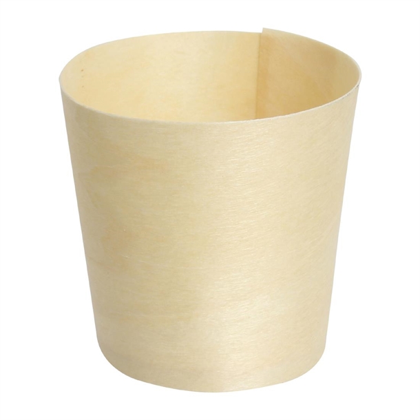 Fiesta Compostable Biodegradable Wooden Sauce Dipping Pots 38ml
