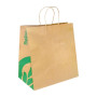 BioPak Kraft Paper Bags Jumbo Twist Handle (150 Pack)
