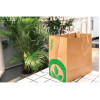 BioPak Kraft Paper Bags Jumbo Twist Handle (150 Pack)